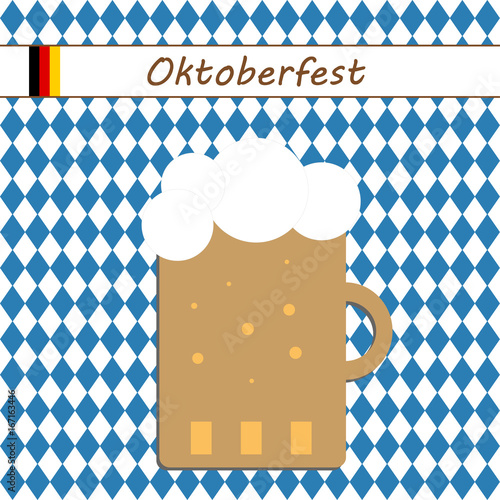 Hintergrund Oktoberfest Bierkrug