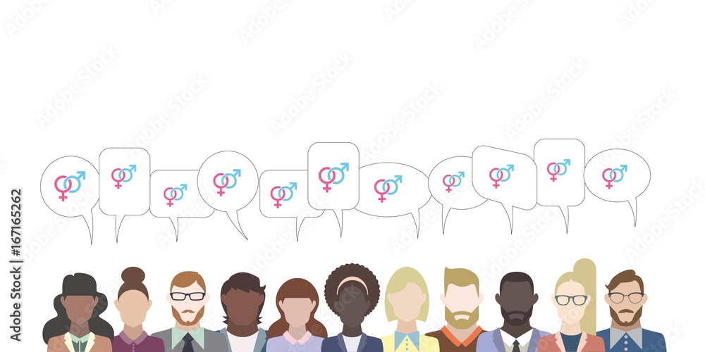 Leute mit Sprechblasen - Sexualität Leute mit Sprechblasen - Sexualität