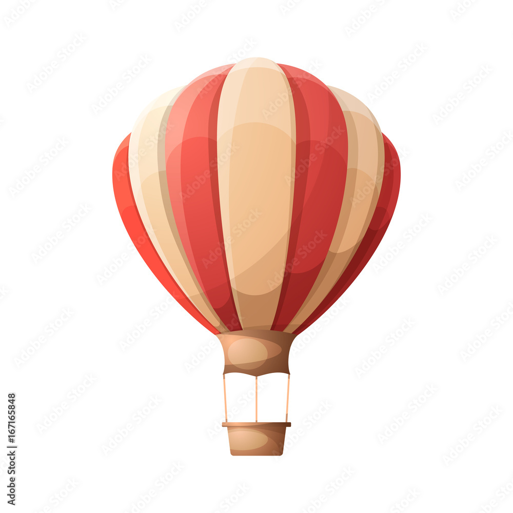 Naklejka premium Cartoon air balloon. Vector abstrat eps 10