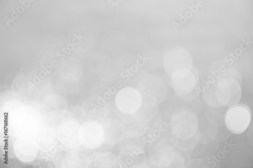 silver and white bokeh lights background
