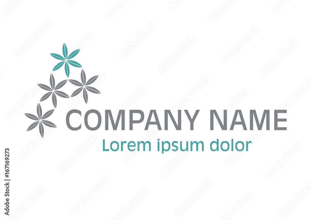 Vector - flowers logo, isolated on white background. Vector illustration. Vector - flowers logo, isolated on white background. Vector illustration.