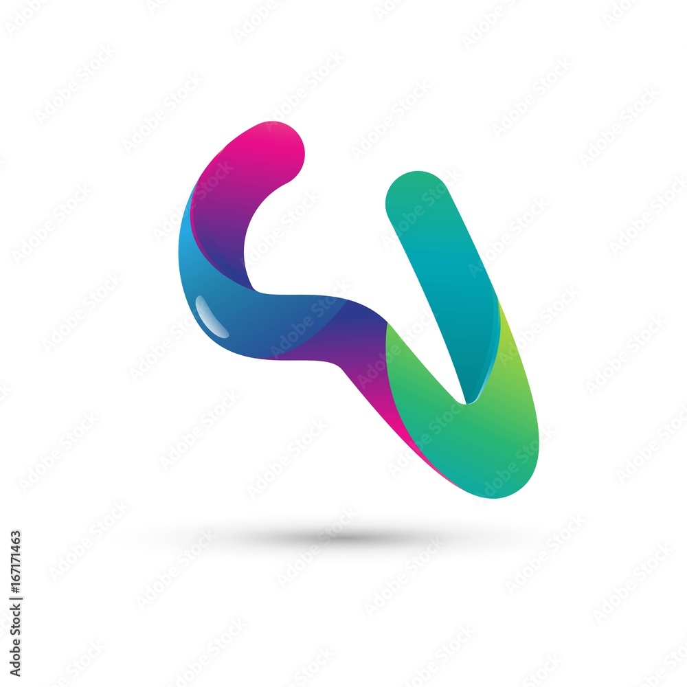 Colorful Letter W Logo Template Colorful Letter W Logo Template
