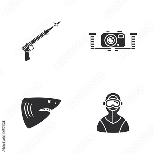 four diving icons