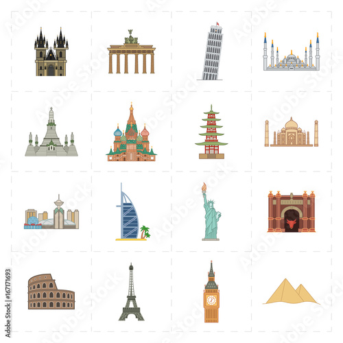 landmark modern icons
