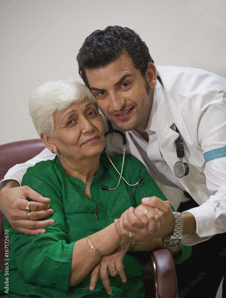 Obraz premium A doctor and a patient 