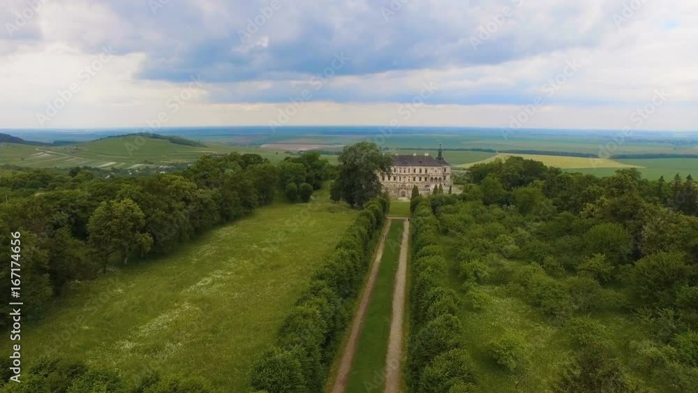 Aerial view of Pidhorodetsky Castle in Lviv region, Ukraine Aerial view of Pidhorodetsky Castle in Lviv region, Ukraine