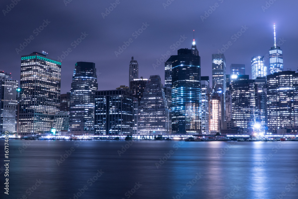 Fototapeta premium New York City Skyline at Night 