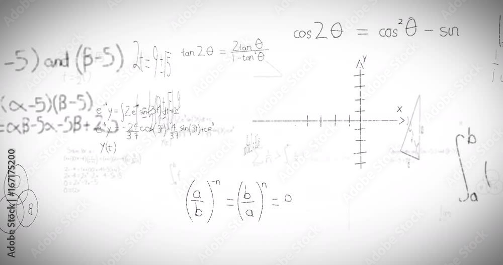 Math formulas on whiteboard Math formulas on whiteboard
