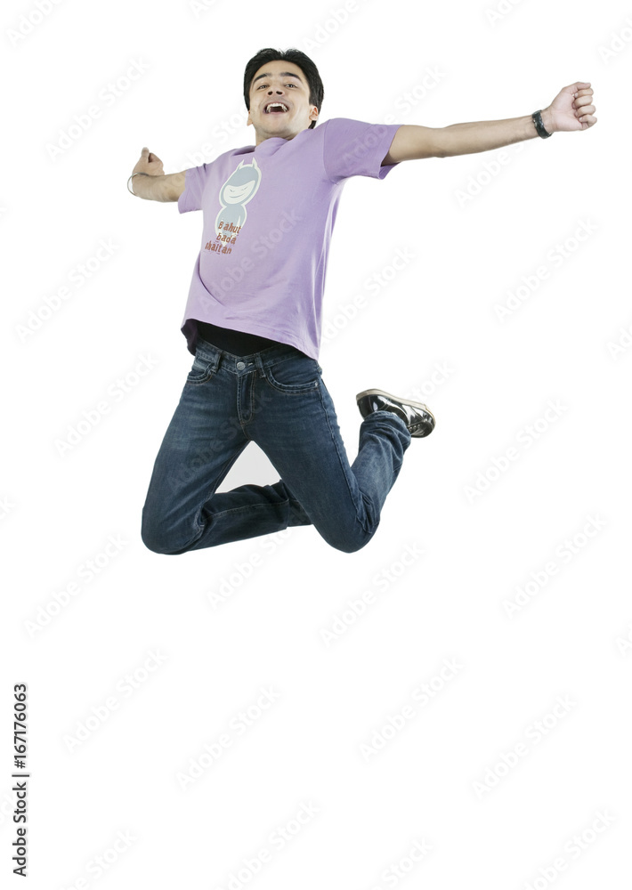 Man jumping in the air Man jumping in the air