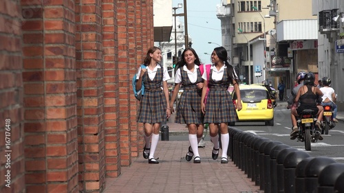 Happy Teenage Female Students