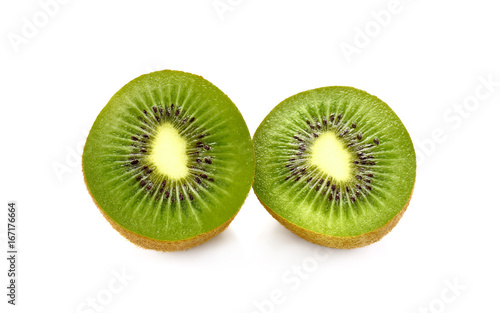 kivi fruit on white background