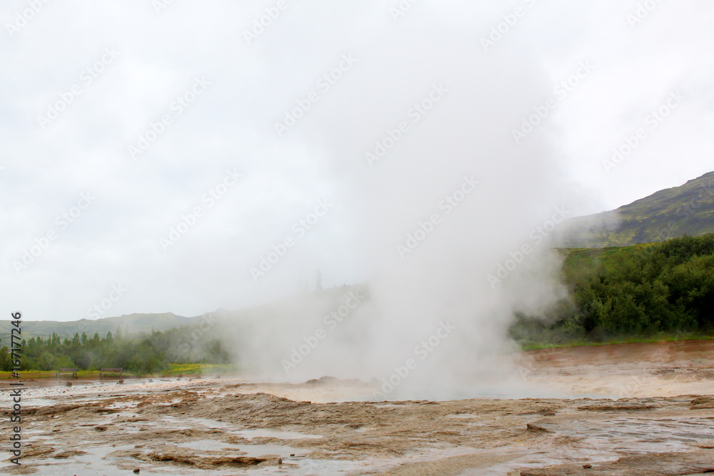 Geyser, Haukadalur, golden circle near Reykjavik