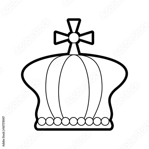 crown pope catholic emblem icon
