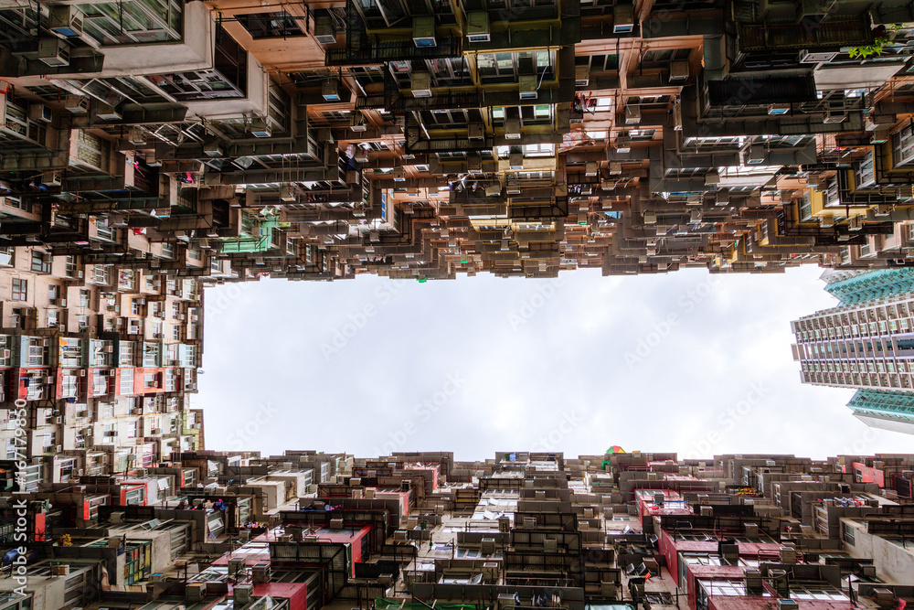 Obraz premium Crowded Housing in Hong Kong