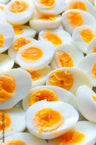 Hard boiled eggs.