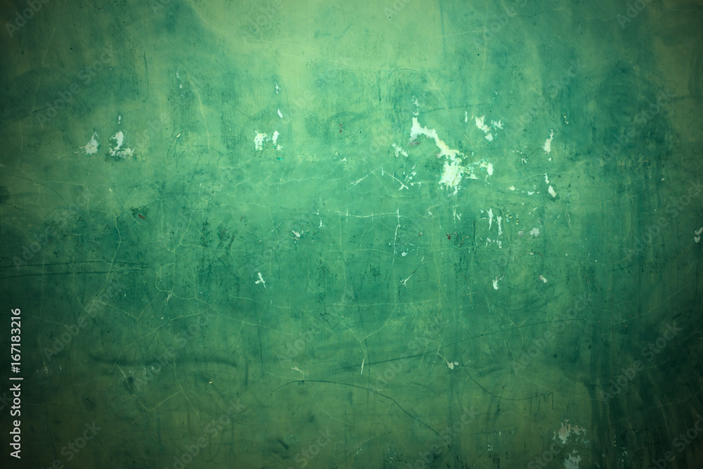 Green wall background, Concept vintage.