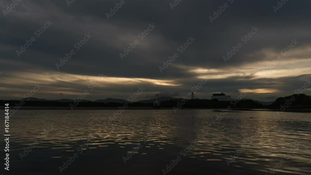 4K - timelapse of sky and clouds sunset over mountain in phuket thailand. 4K - timelapse of sky and clouds sunset over mountain in phuket thailand.