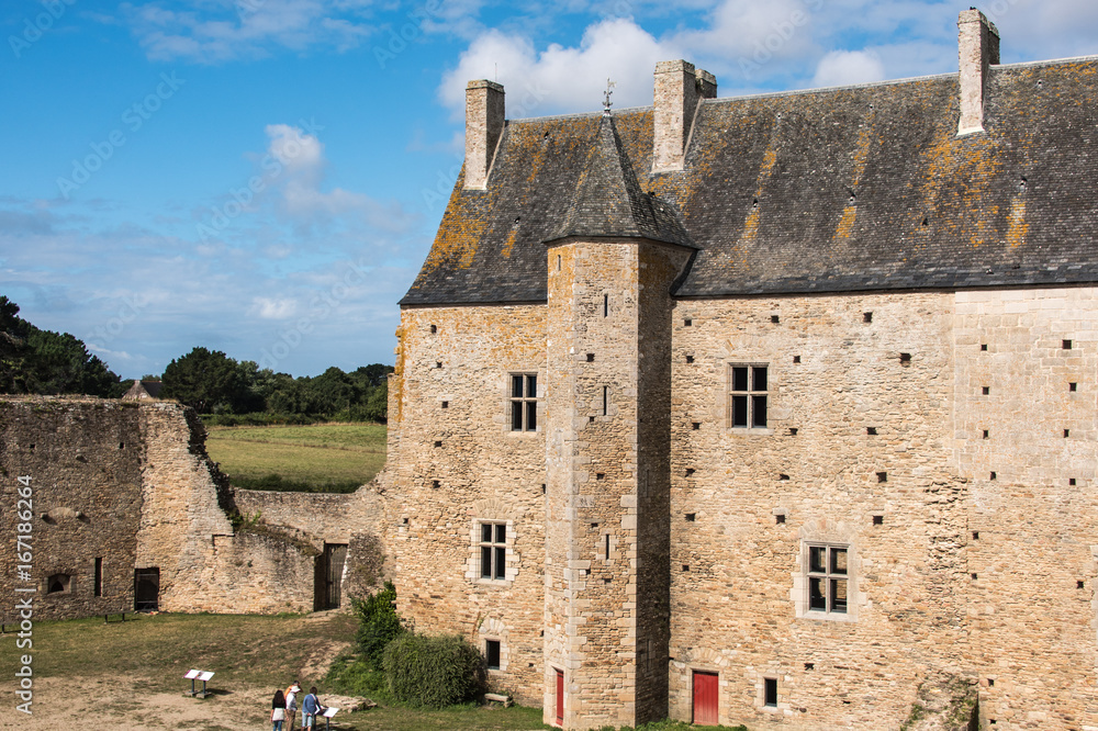 Château de Suscinio dans le Morbihan en France  qui fut la résidence des Ducs de Bretagne