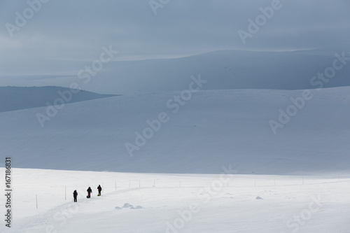 Backcountry atmospheric  frozen remote country in winter © Martin Hossa