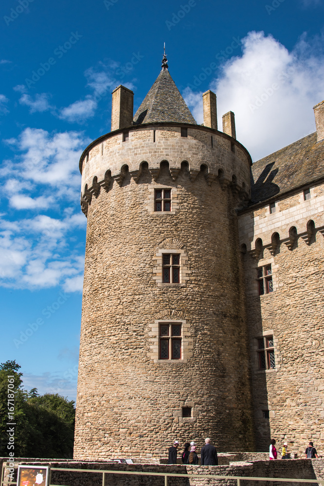 Château de Suscinio dans le Morbihan en France qui fut la résidence des Ducs de Bretagne et fut construit au 12ème siècle