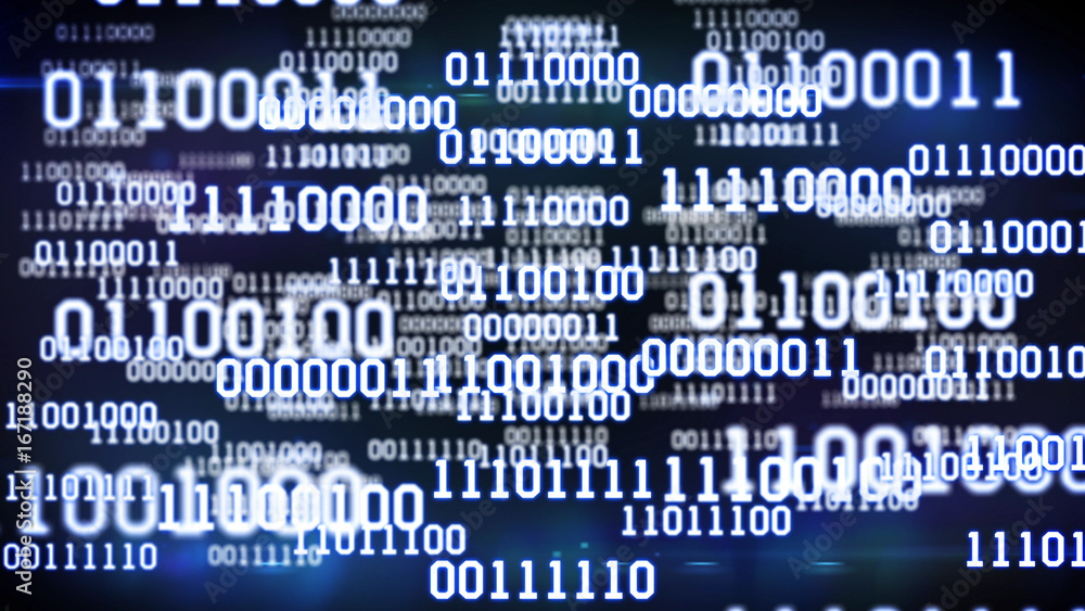 Abstract binary code. Abstract binary code.