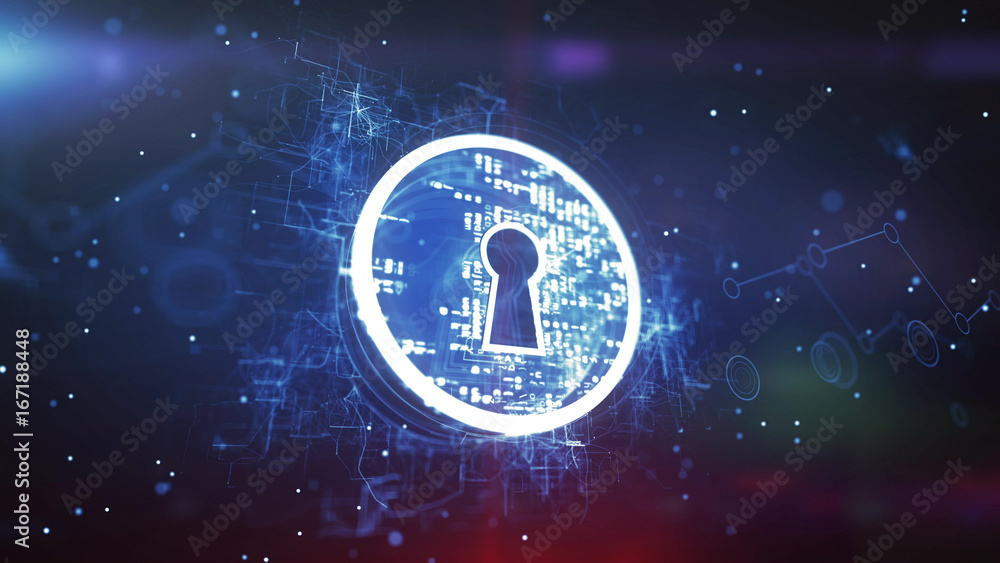 Keyhole. Internet Security Concept Keyhole. Internet Security Concept