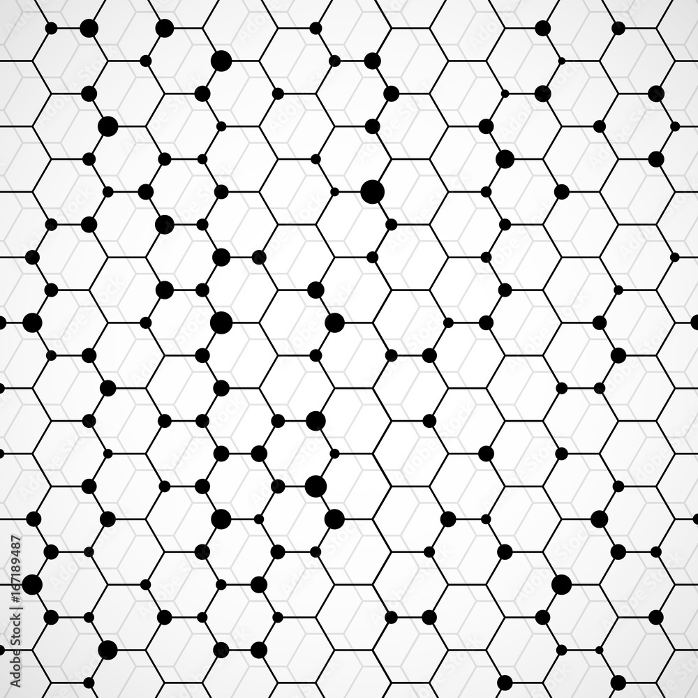 Naklejka premium Honeycomb pattern background. Vector illustration. Eps 10