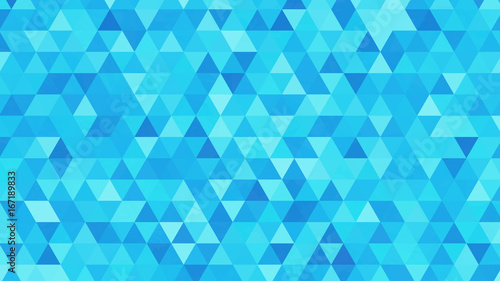 Abstract blue geometric background with triangles