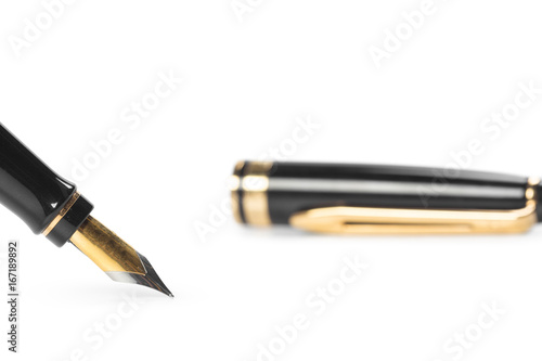 fountain pen isolated on white background