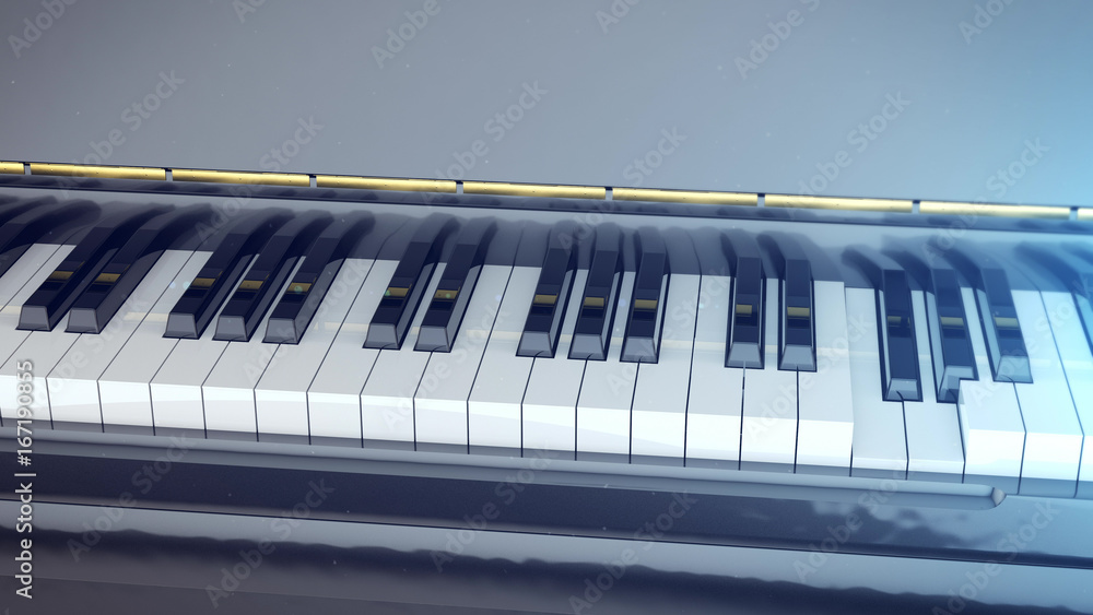 Black and white keys of a piano Black and white keys of a piano