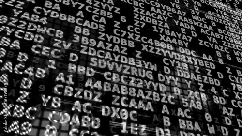 Wallpaper Mural Abstract data code on black Torontodigital.ca