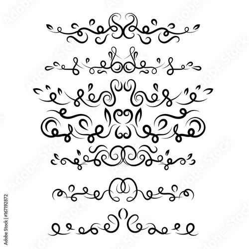 text dividers set on white vector eps 10