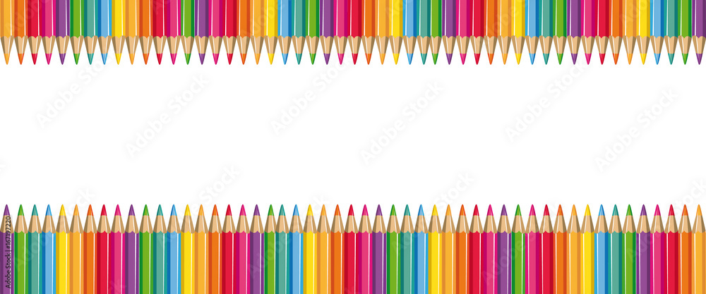 Colored pencils banner.