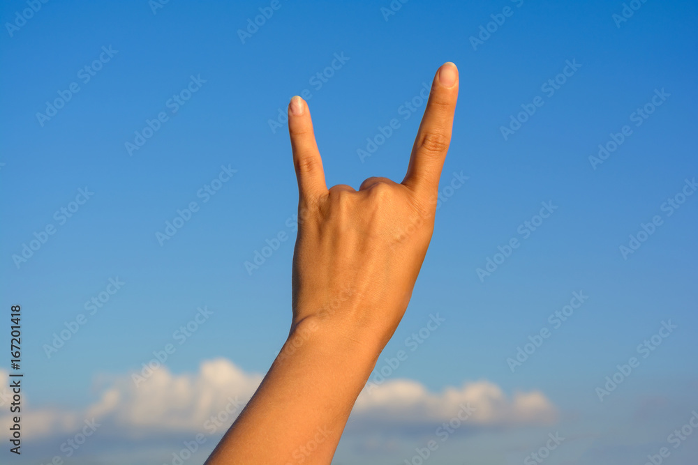 symbol of goat on the sky background symbol of goat on the sky background