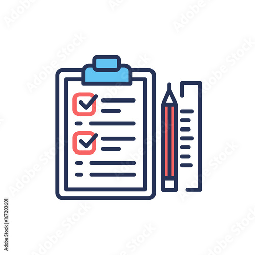 Project Briefing - modern vector line design icon.