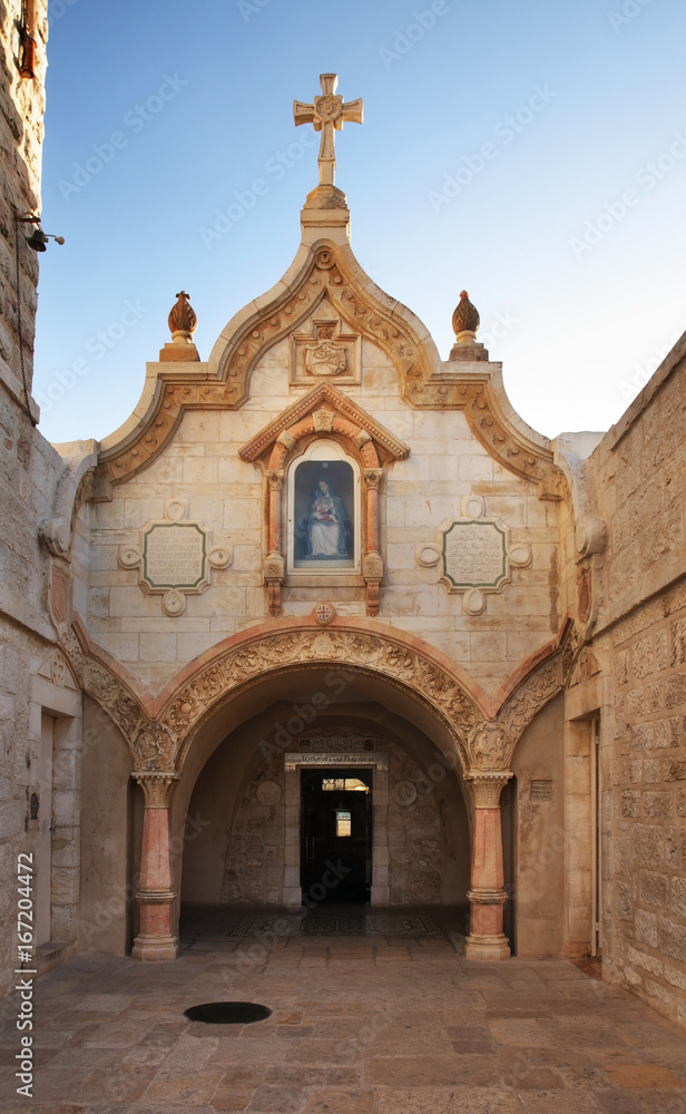 Milk Grotto church in Bethlehem. Palestinian territories. Israel