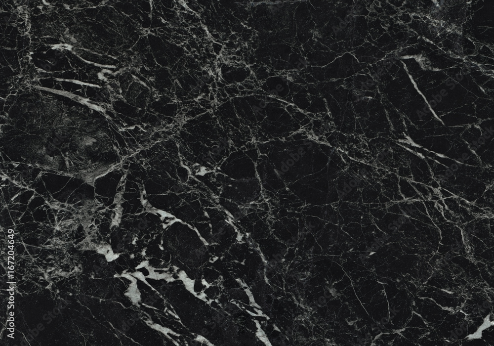 Black marble natural pattern for background, abstract black and white