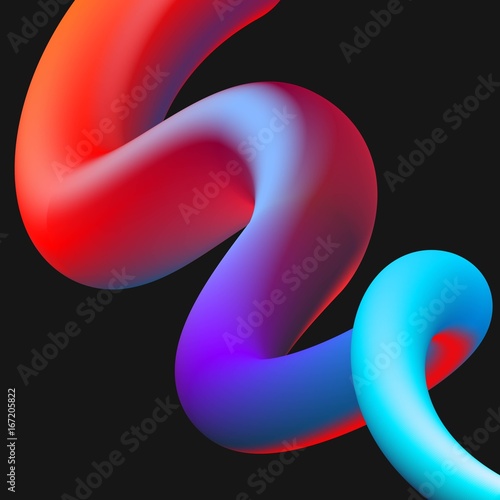 Fluid color background. Liquid shape
