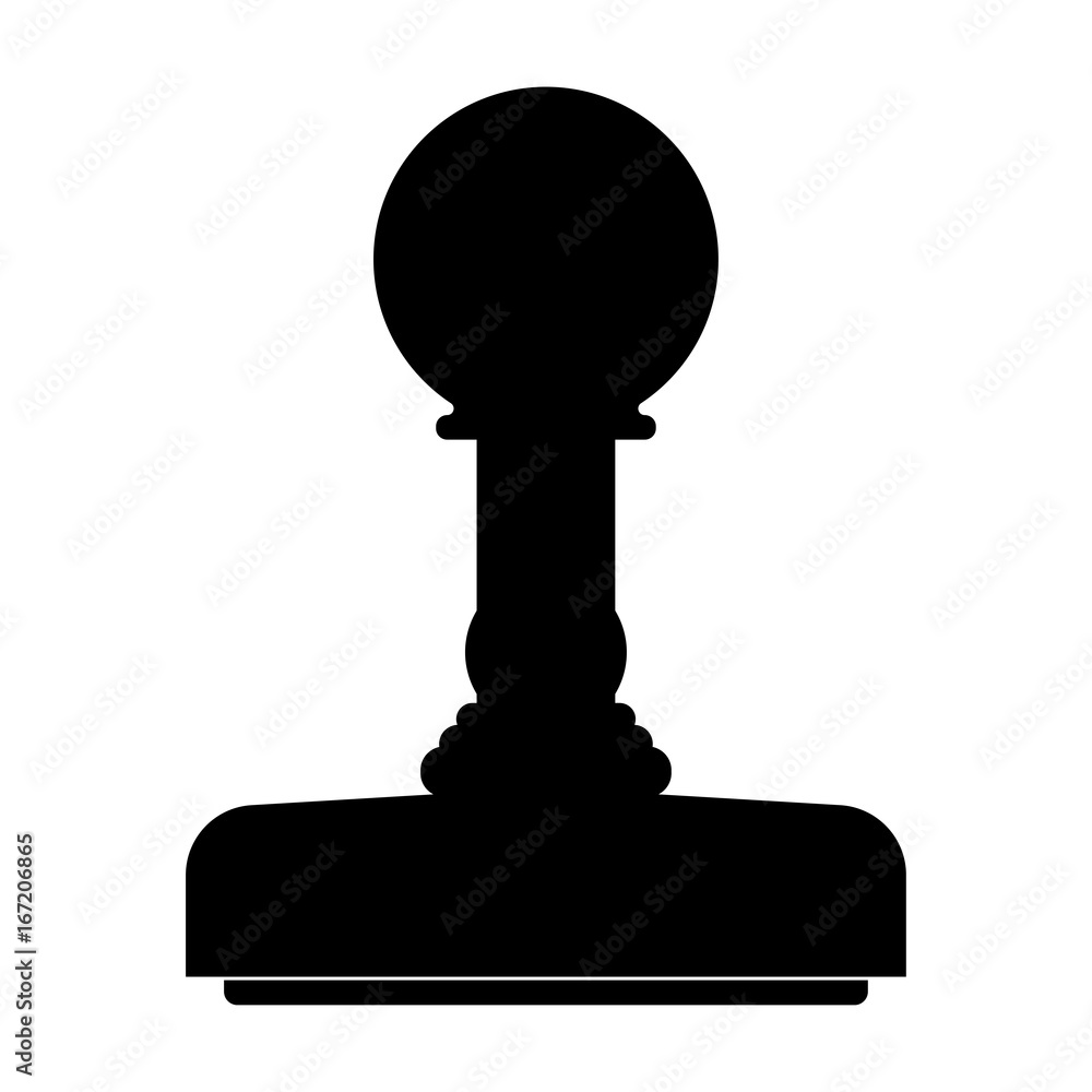 Rubber stamps black color icon . Rubber stamps black color icon .