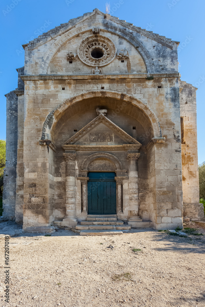 chapelle Saint-Gabriel de Tarascon, Saint-Etienne-du-Grès, Bouches-du-Rhône, France 