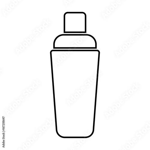 Shaker black color icon .