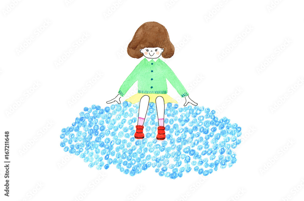 雲に座る子供 Children Sitting In The Clouds Stock イラスト Adobe Stock 雲に座る子供 Children Sitting In The Clouds Stock イラスト Adobe Stock