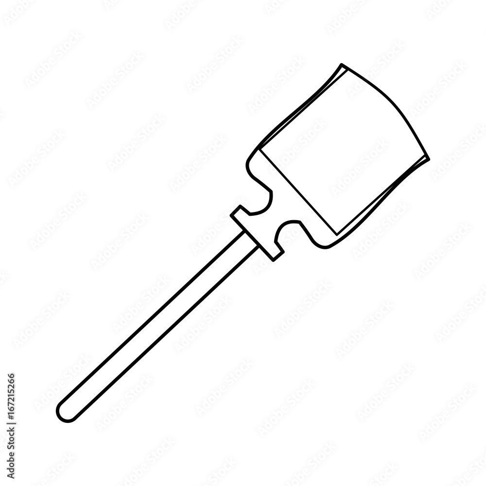 Shovel tool isolated Shovel tool isolated