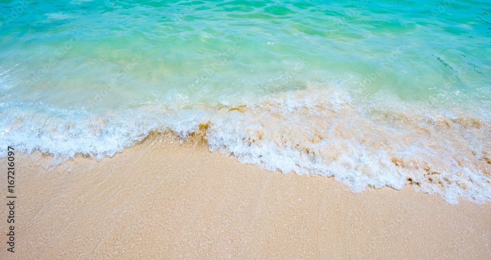 Soft wave of tropical beach Soft wave of tropical beach