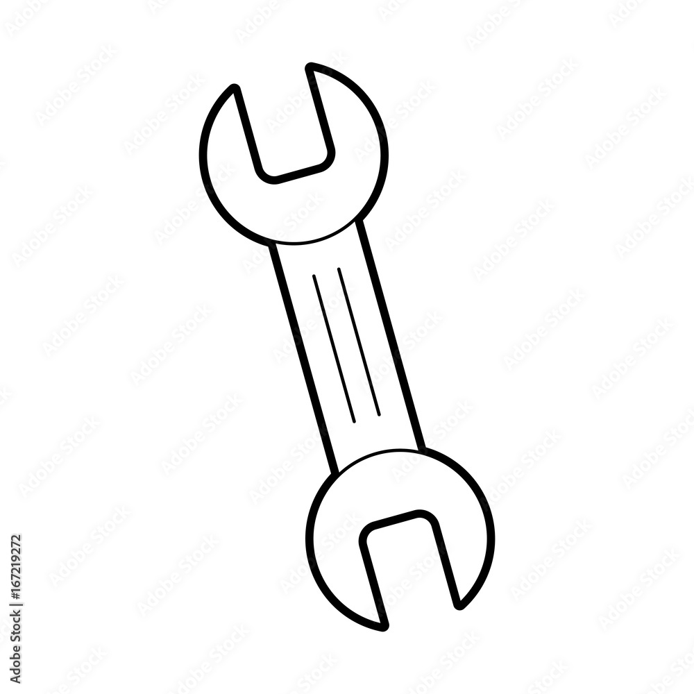 wrench tool isolated icon vector illustration design wrench tool isolated icon vector illustration design