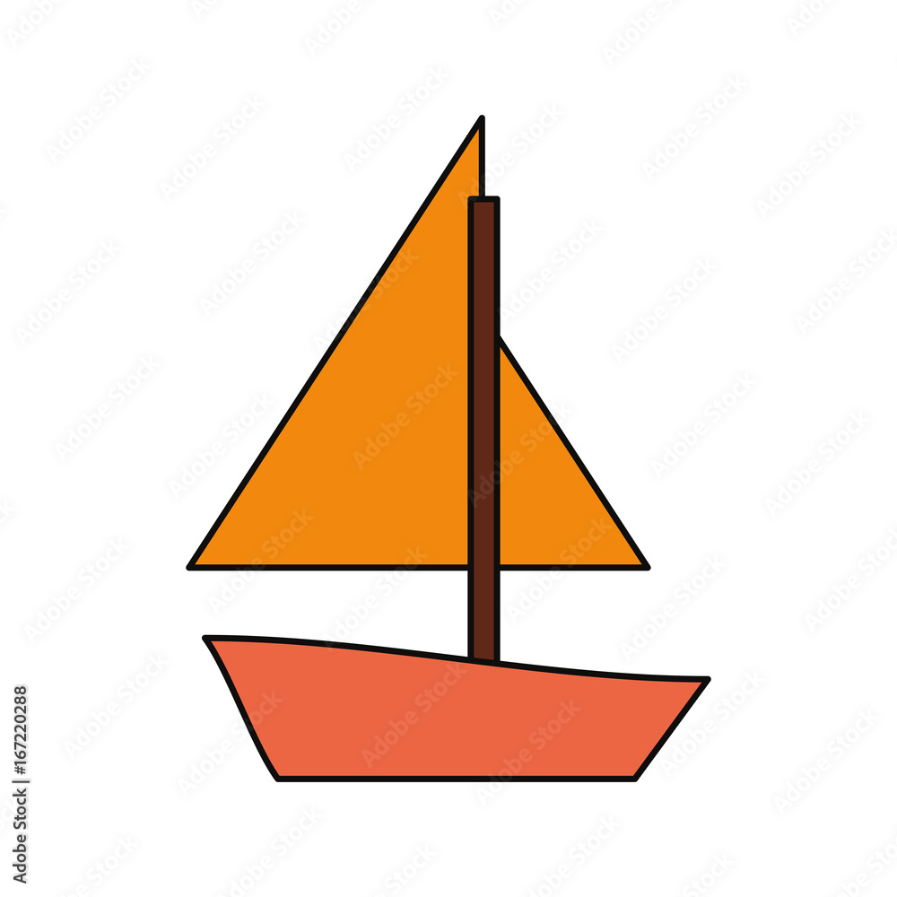 Sail boat symbol Sail boat symbol