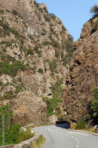 Défilé de l'Inzecca dans la montagne Corse