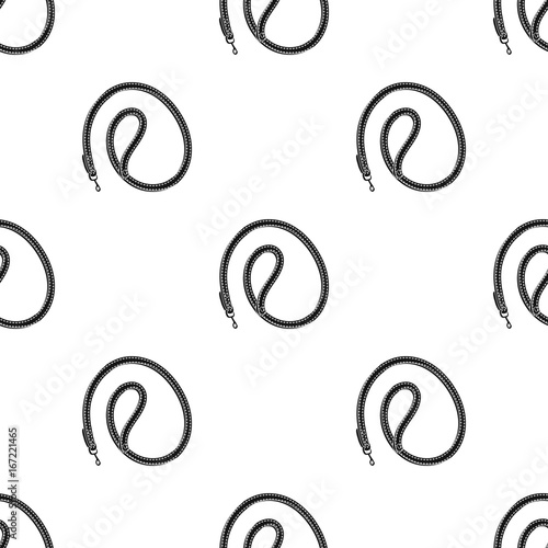 Leash for animals.Pet shop single icon in black style vector symbol stock illustration web.