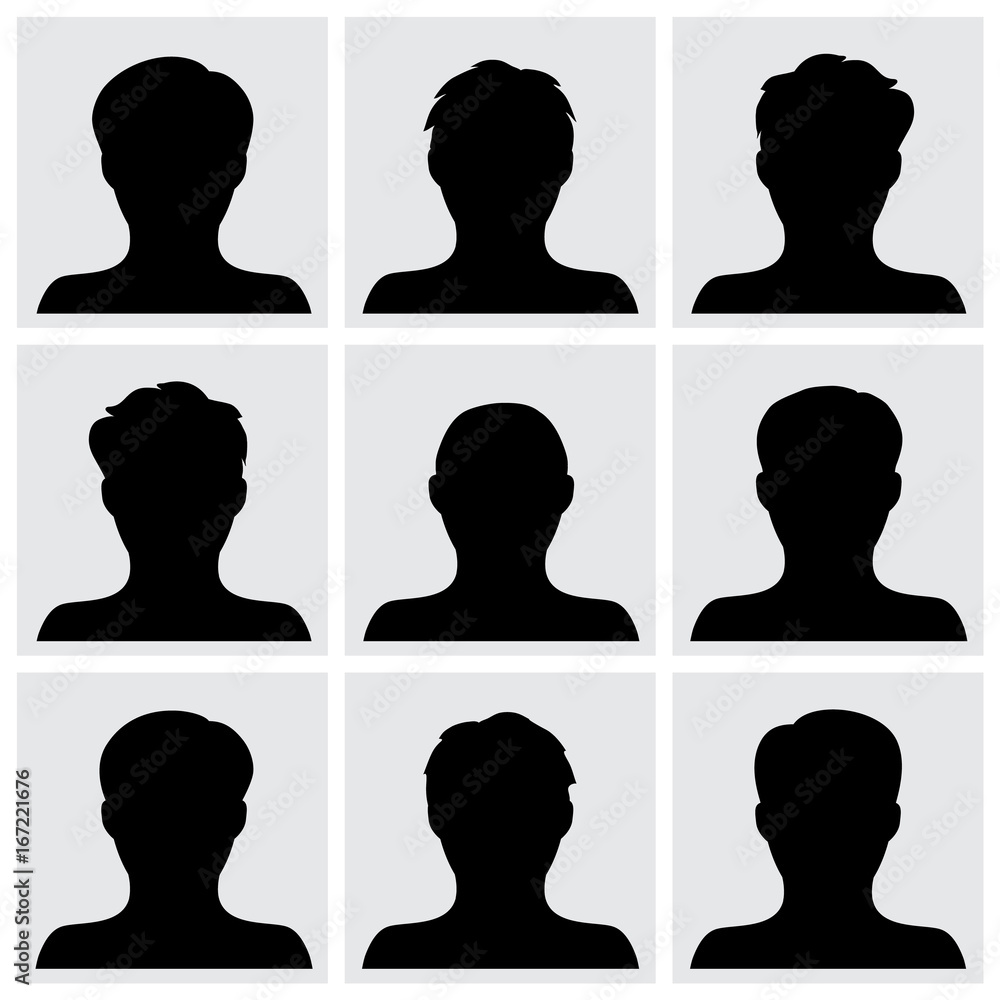 Set of people icons vector Set of people icons vector