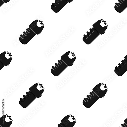 Taser icon in black style isolated on white background. Police symbol stock vector illustration.